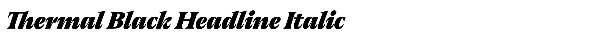 Thermal Black Headline Italic image